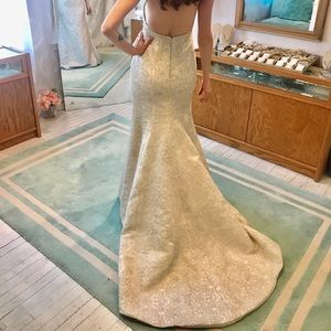 COOL Silver & Ivory Wedding Dress!